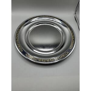 VTG Kromex Chrome MCM Single Tier Tidbit Serving Tray MCM 11” VGC